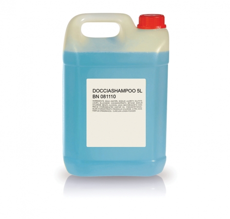 Tanica 5 L. Doccia shampoo Accessori Kit Cortesia